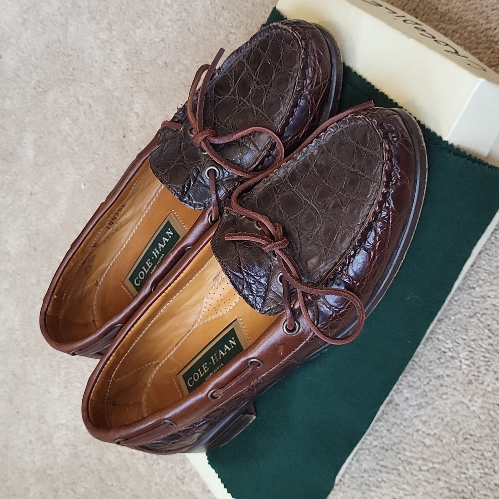Vintage Cole Haan crocodile loafers - Picture 4 of 6